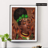 Pintura Con Diamantes 5d Mujer Africana 30x40cm Bricolaje 1