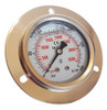 Manómetro Ø 63 Mm C/glicerina ¼ Npt 0-250bar Trasera + Brida 0