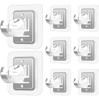 8 Soportes De Barral De Cortina Autoadhesivos 0