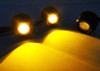 Universal Amarillo Forma Ojo De Águila Niebla Led Drl Luz Di 5