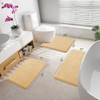 Alfombra De Baño Antideslizante Absorbente 60x40cm Beige 6