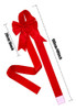 6 Lazos Para Puerta De Navidad, Color Rojo 1