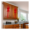 6 Lazos Para Puerta De Navidad, Color Rojo 5