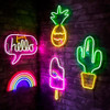 Cartel Neon Led Helado Paleta/cono Base Acrílico 4 Cartel Neon Led Helado Paleta/cono Base Acrílico 4
