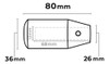 Pomo Universal Corto 8cm Palanca De Cambios Cromado 1