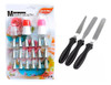 Kit Pastelería Set X24u Boquillas Picos + Set 3 Espátulas 0