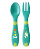 Set Cubiertos Chicco Silicona +12m Blanda Para Bebes 1