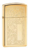 Zippo Slim Brass Venetian Original Garantia 28715 0 Zippo Slim Brass Venetian Original Garantia 28715 0