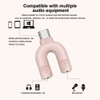 Adaptador Splitter Tipo C 2 Plug Micrófono Auricular Celular 6