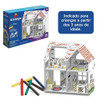 Brinquedo Playset Infantil Casinha 3d P/ Colorir Giz De Cera 1