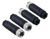 Lonlonty Conector De Montaje De Campo M8 De 4 Pines, Codific 0