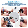 Lonlonty Conector De Montaje De Campo M8 De 4 Pines, Codific 3