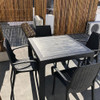 Oferta Envio Silla Reforzada Simil Rattan Negra Con Apoya Br 3