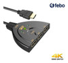 Switch Hdmi 3 Puertos Full Hd 1080p Cableado Febo 4