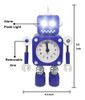 Reloj Despertador Con Luz De Tiempo De Robot De Metal Divert 1