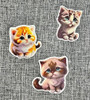Calcos Stickers Vinilo Termo - Gatitos 2 Calcos Stickers Vinilo Termo - Gatitos 2