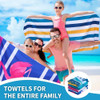 Paquete De 6 Toallas De Playa Livianas De Microfibra De Gran 5