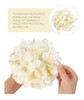 18 Piezas De Flores Artificiales De Hortensia Con Tallo 3