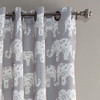 Juego De Cortinas Para Ventanas Con Estampado De Elefantes D 1