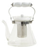 Tetera Cafetera Vidrio Templado Con Infusor Mango Ceramica 0 Tetera Cafetera Vidrio Templado Con Infusor Mango Ceramica 0
