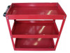 Carro Mesa De Taller Rojo Con 3 Estantes Con 4 Ruedas 2