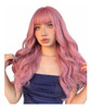 Peluca Larga Rosada Ondulada De 56 Centímetros 2