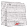 10 Placa Adhesiva 3d Pared Decoracion Aislante Revestimiento 0