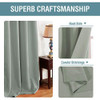 Cortinas Blackout Con Aislamiento Trmico Y Ojales Slidos, 2