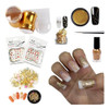 Kit Completo Stamping Art Nails Decoración Uñas Esmaltes Oro 0