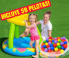 Pileta Pelotero Con Techo Frutas! Incluye 50 Pelotas! 0