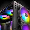 Ventilador Rgb 140mm Grosor 30mm Con Controlador 1500rpm 2