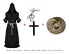Bata De Monje Medieval Para Disfraz De Halloween O 2