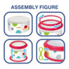 Juego Instrumentos Musicales Tambor Maracas Rojo Niños 3