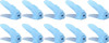 10 Organizadores De Zapatos Soporte Doble Ajustable - Azul 0