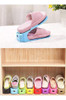 10 Organizadores De Zapatos Soporte Doble Ajustable - Azul 2