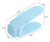 10 Organizadores De Zapatos Soporte Doble Ajustable - Azul 4