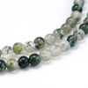 Tira Perlas De Piedra Natural Ágata Musgo Bolitas 8mm 0