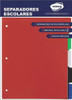 Separadores Carpeta Numero 3  Plasticos Con Solapa Indice 0