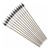 Flechas De Bambu Para Tiro Con Arco. Pack De 12, Blanco/gris 2