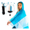 Kit Festejo Argentina Set Mundial Labial + Capa Bandera Cap 1