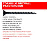 Tornillo Drywall 10x2 Para Madera - Raptor  200 Unidades 4