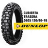 Cubierta Dunlop Semitaco Enduro Onoff D605 120/80-18 Trasera 0 Cubierta Dunlop Semitaco Enduro Onoff D605 120/80-18 Trasera 0