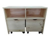 Mueble Juguetero Guardado Organizador Juguetes Baul C Ruedas 0