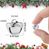 Cascabeles De Navidad, Plata, 1,3 Cm Diámetro 2