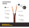 Cable De Audio Parlante Bafle Electrocable 2x1.5mm 100mt 7