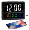 Reloj Despertador Digital, Con Pantalla De Tiempo Led Grande 0