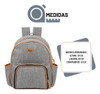Mochila Maternidade York Cinza - Hug 6