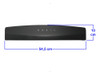 Respaldo Respaldero Curvo Negro Mate Cocina Orbis Original 1