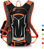 Mochila Senderismo Negra Naranja 18l Pack Hidratacion 0