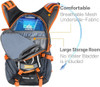Mochila Senderismo Negra Naranja 18l Pack Hidratacion 4